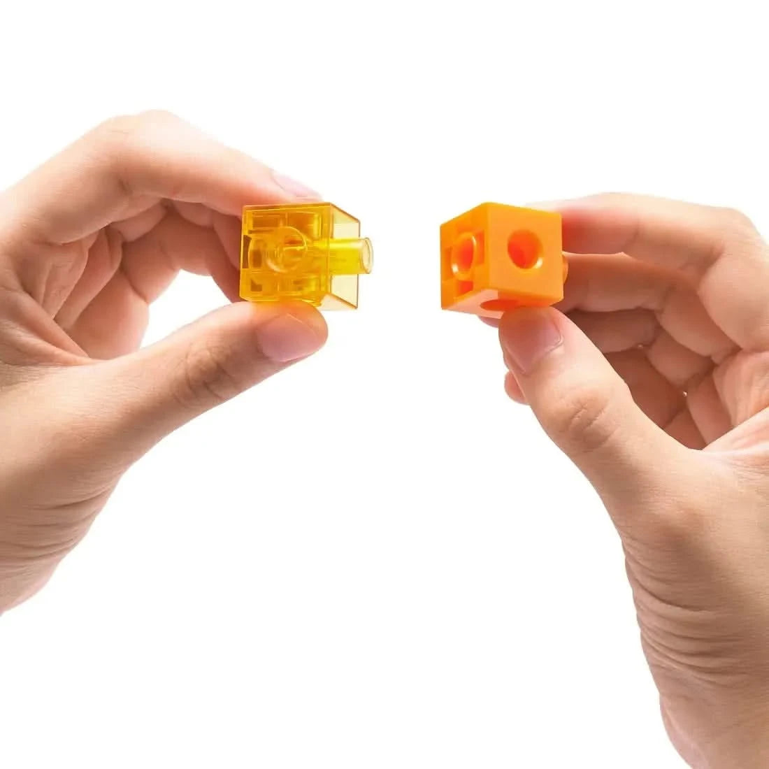 Translucent Linking Cubes - Pk100-Translucent Linking Cubes - Pk100