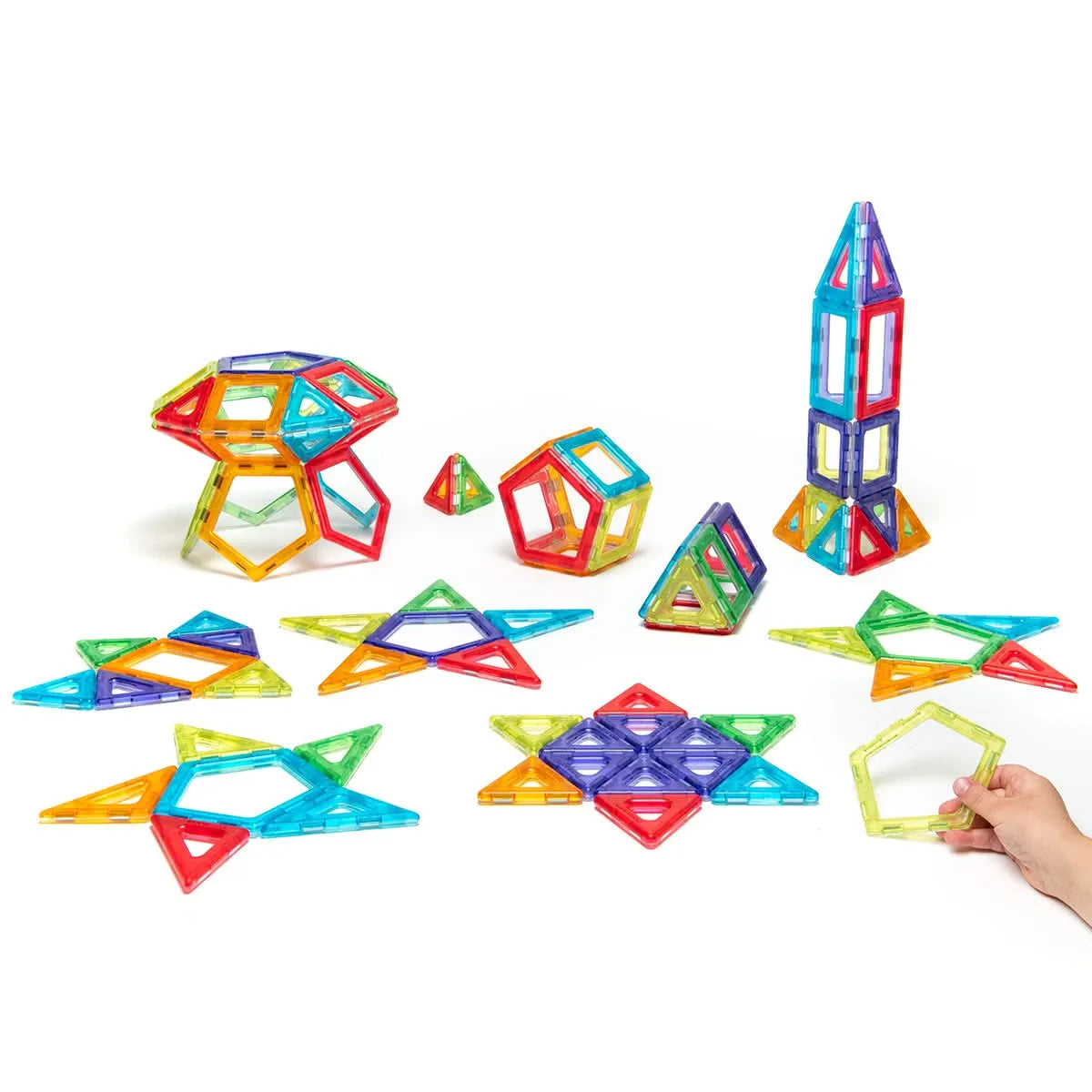 Translucent Magnetic Polydron Exploration Set-Translucent Magnetic Polydron Exploration Set