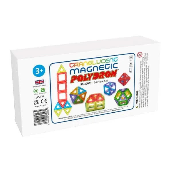 Translucent Magnetic Polydron Set-Translucent Magnetic Polydron Set