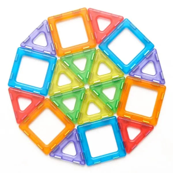 Translucent Magnetic Polydron Set-Translucent Magnetic Polydron Set