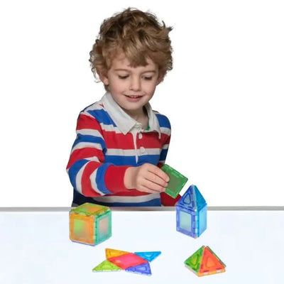 Translucent Solid Magnetic Polydron Starter Set-Translucent Solid Magnetic Polydron Starter Set