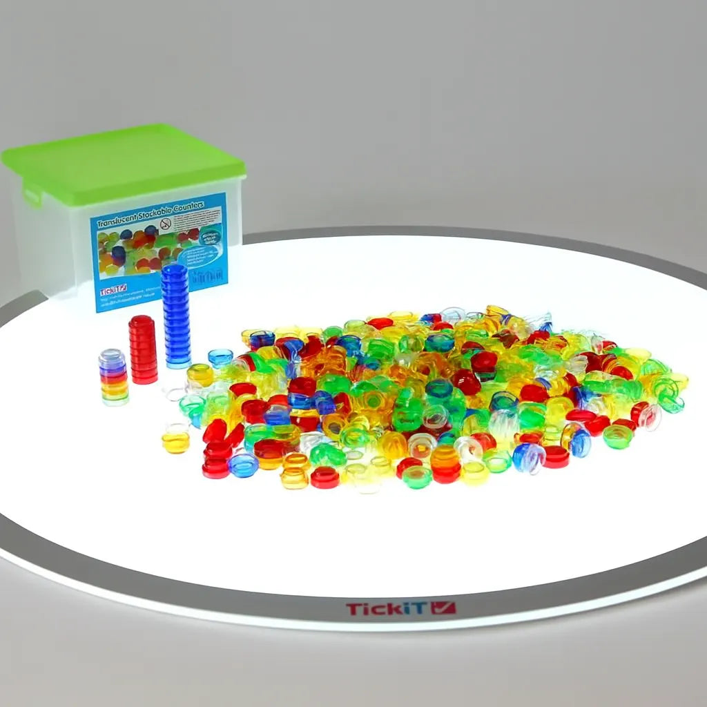 Translucent Stackable Counters 500 Piece-Translucent Stackable Counters 500 Piece