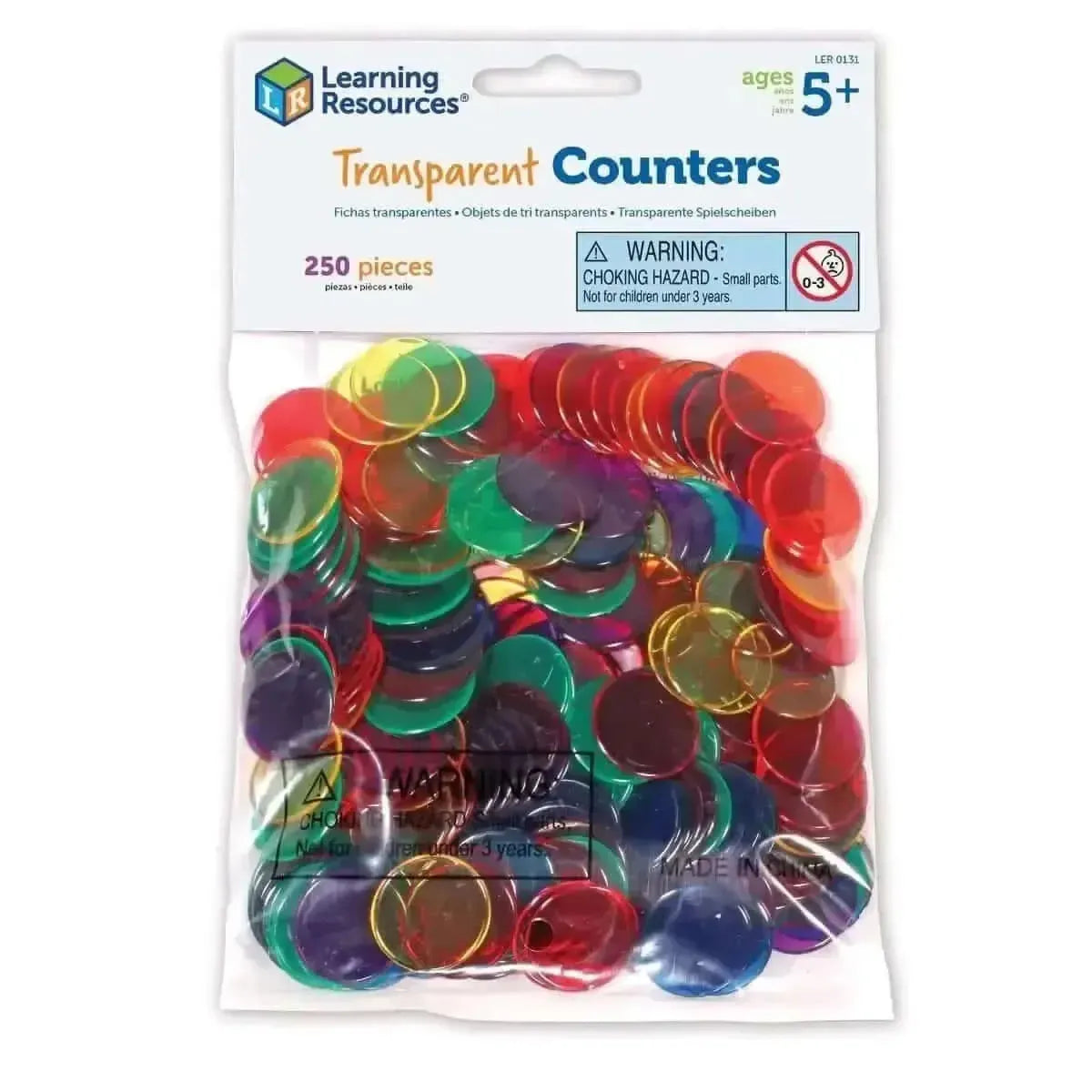Transparent Counters Set of 250-Transparent Counters Set of 250