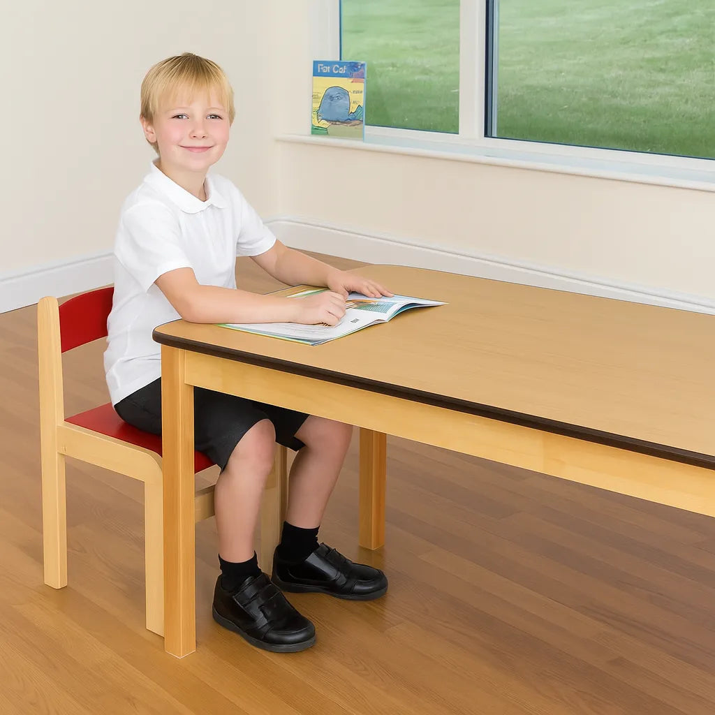 Tuf Class Rectangular Table Beech-Tuf Class Rectangular Table Beech