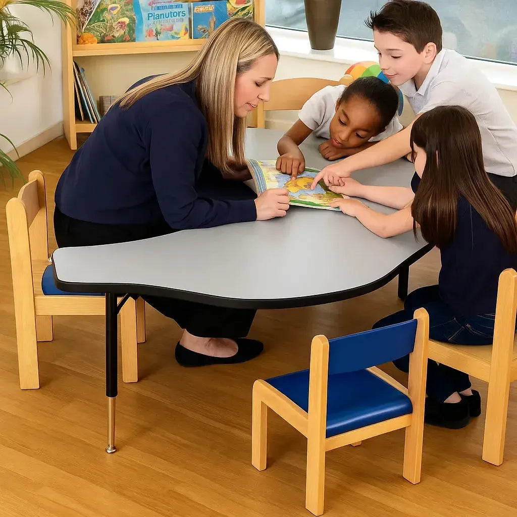 Tuf-Top Height Adjustable Teacher's Flower Table - Heavy Duty-Tuf-Top Height Adjustable Teacher's Flower Table - Heavy Duty