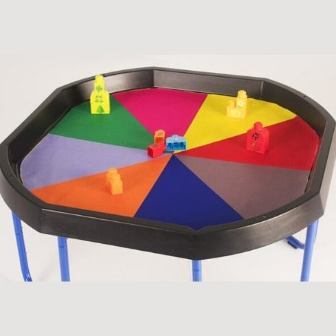 Tuff Tray Insert Double Sided Colour & Fractions, The Tuff Tray Insert Double Sided Colour & Fractions is designed with simple yet vibrant designs to engage and captivate young learners. Teachers can use this insert to display and create resources in a visually appealing and accessible way.This versatile mat can be used on the floor, tabletop, or in a play tray, making it suitable for various learning environments. It can be seamlessly incorporated into different areas and stages of the curriculum to provid