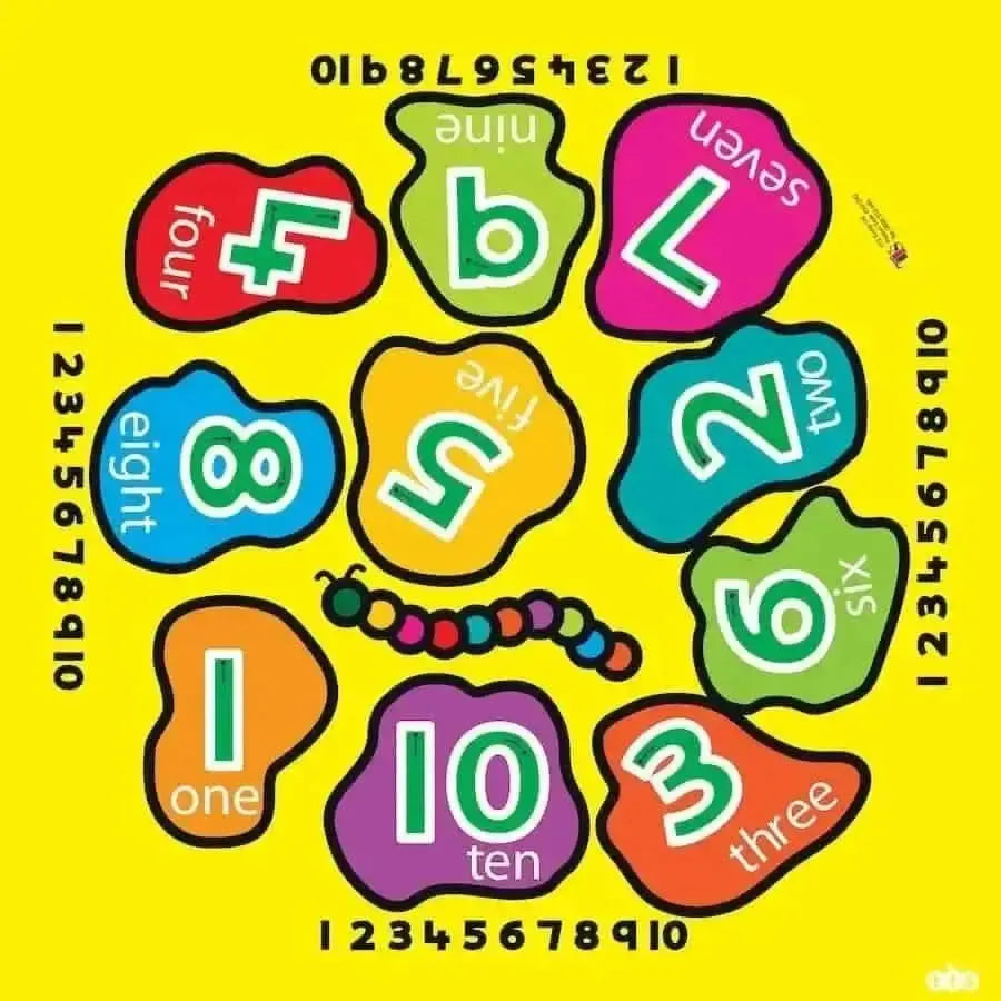 Tuff Tray Insert Number Mat-Tuff Tray Insert Number Mat