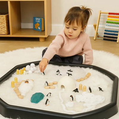 Tuff Tray Insert Snowy Fur-Tuff Tray Insert Snowy Fur