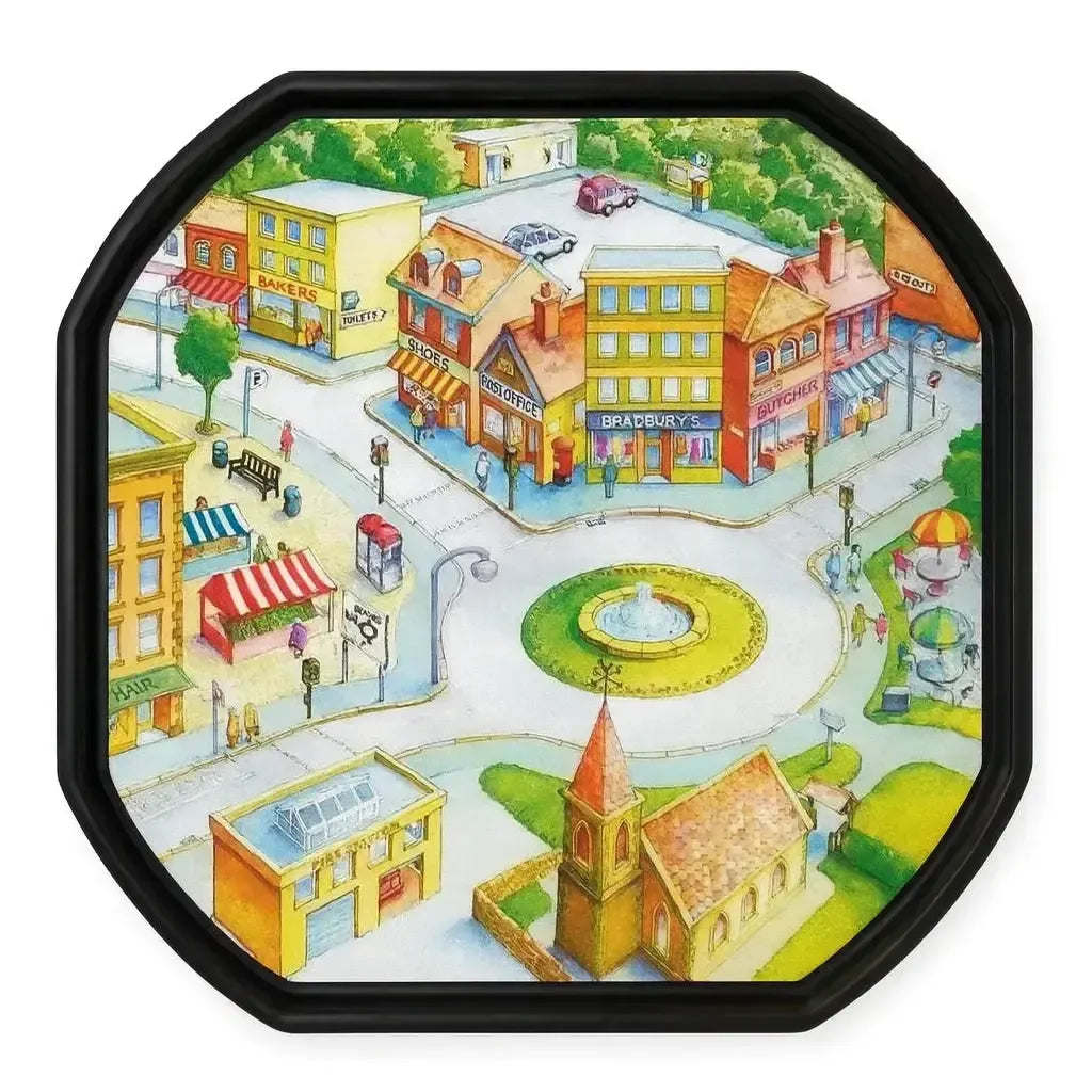 Tuff Tray Insert Town Scene Mat-Tuff Tray Insert Town Scene Mat