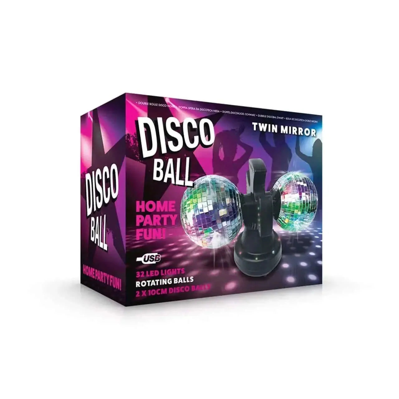 Twin Disco Ball in Black-Twin Disco Ball in Black
