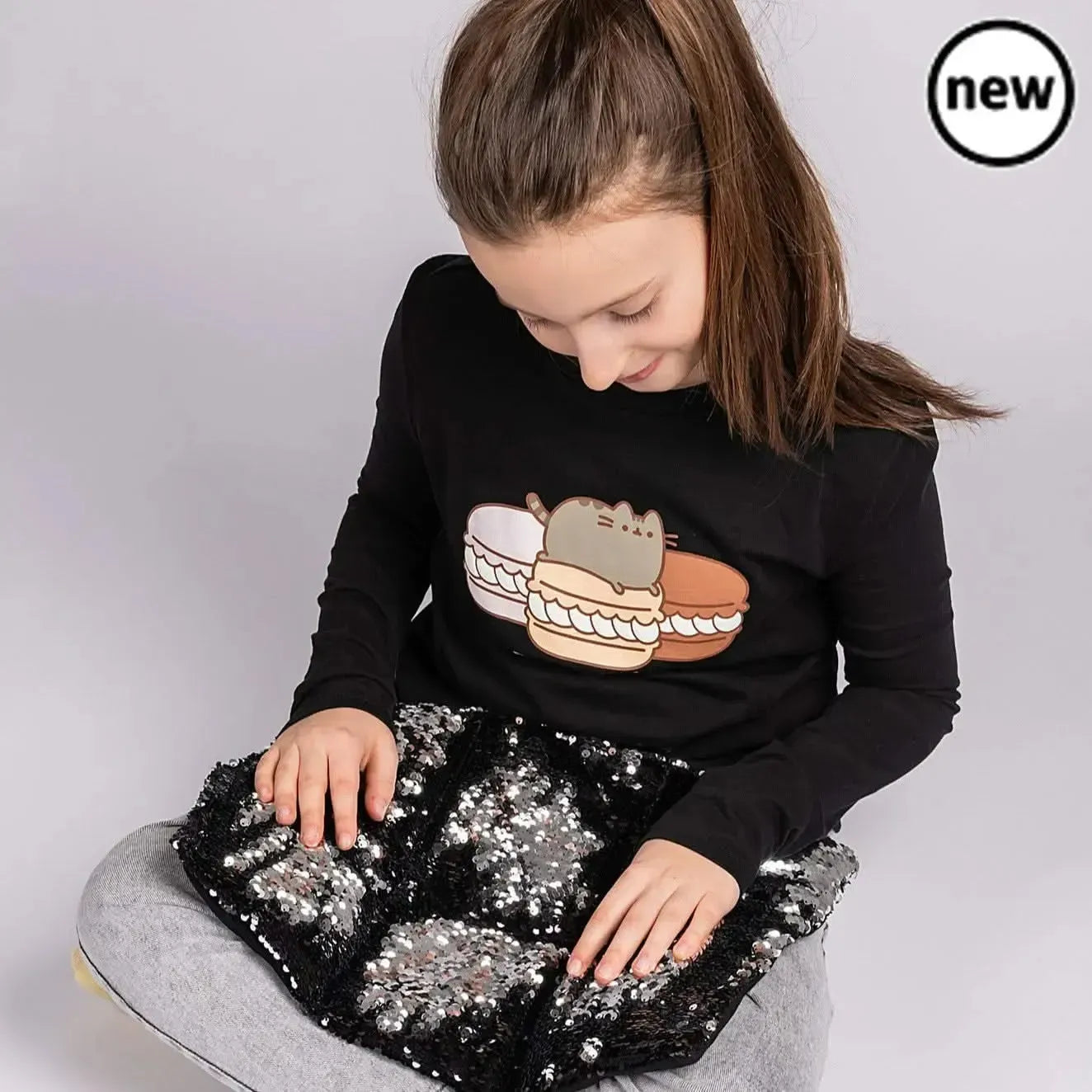 Two-Tone Sequin Weighted Lap Pillow-Two-Tone Sequin Weighted Lap Pillow