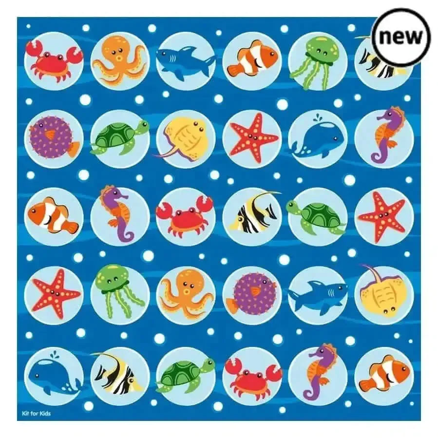 Under the Sea Rectangular Placement Carpet-Under the Sea Rectangular Placement Carpet