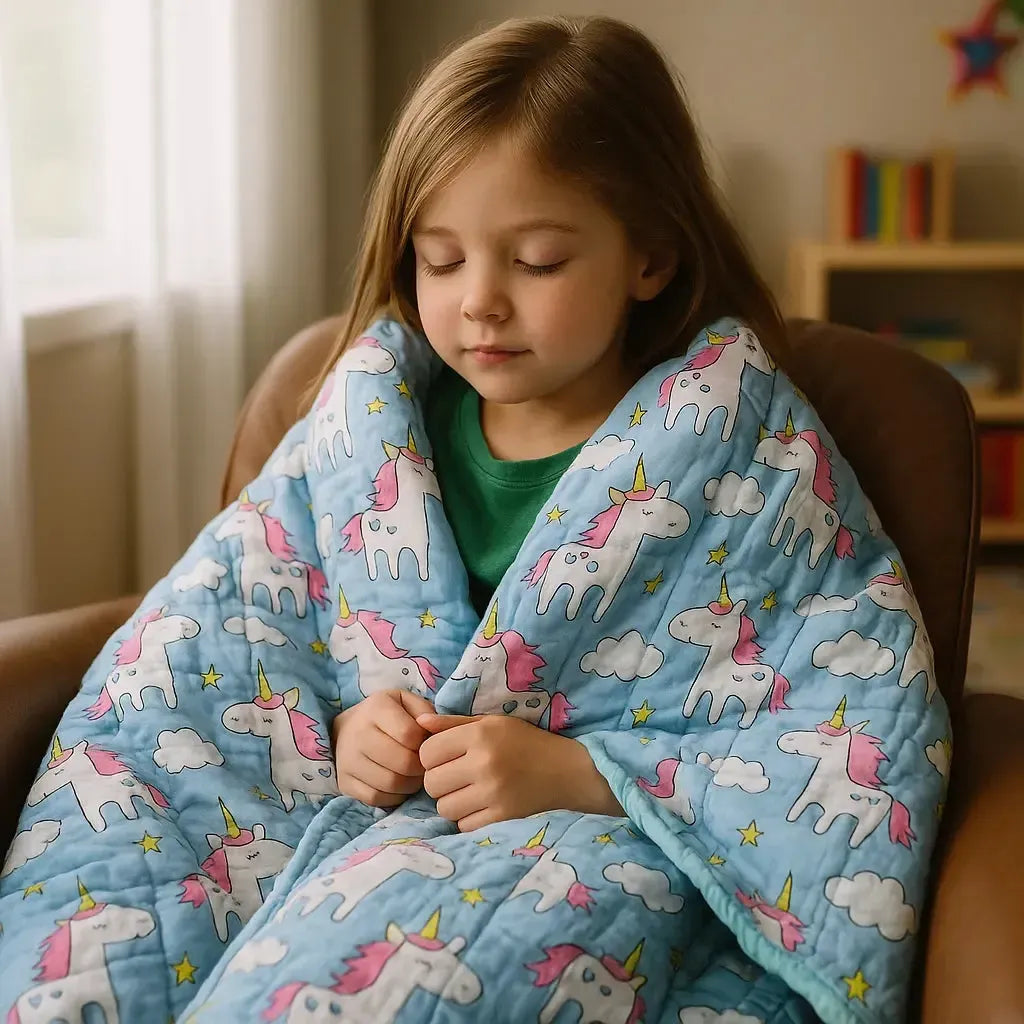 Unicorns Cotton Weighted Blanket-Unicorns Cotton Weighted Blanket