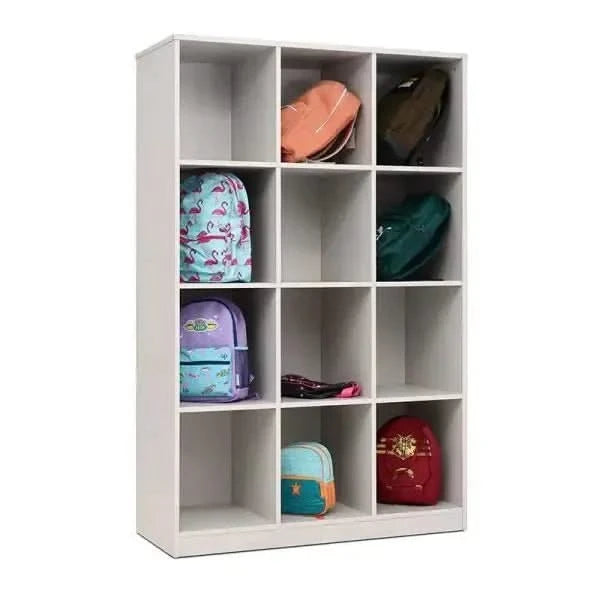 Vertical 12 Bag Compartment Store In Grey-Vertical 12 Bag Compartment Store In Grey