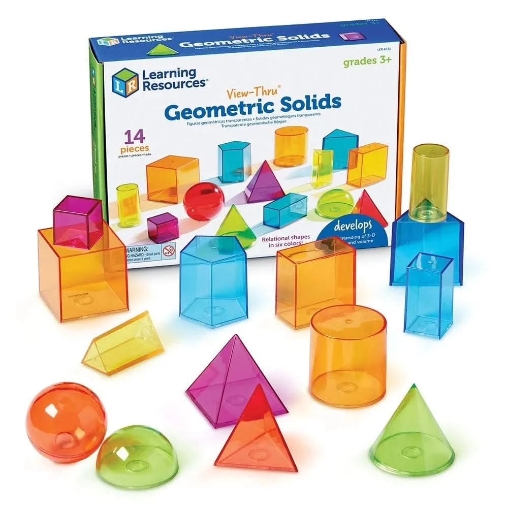 View-Thru Geometric Solids (Set of 14)-View-Thru Geometric Solids (Set of 14)