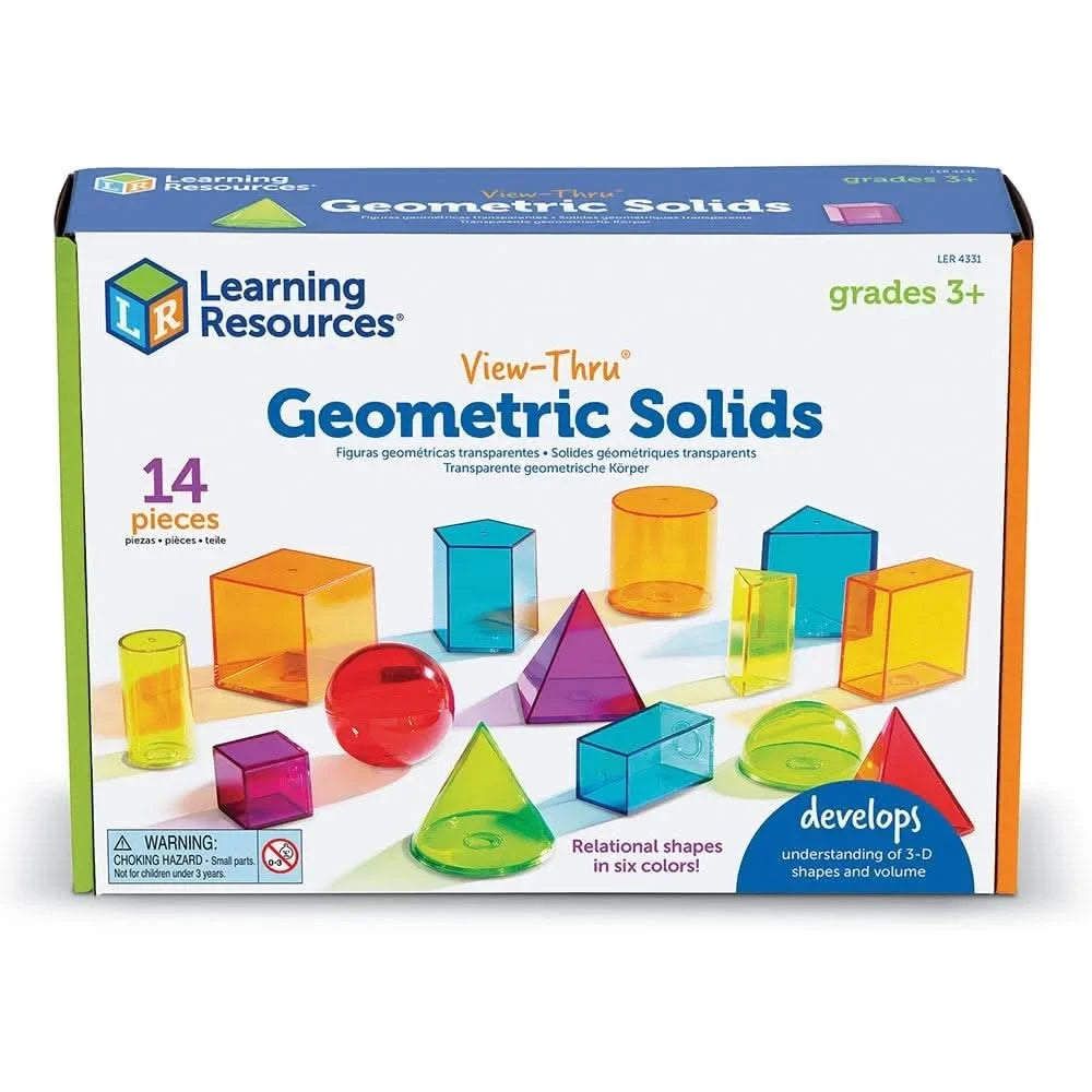 View-Thru Geometric Solids (Set of 14)-View-Thru Geometric Solids (Set of 14)