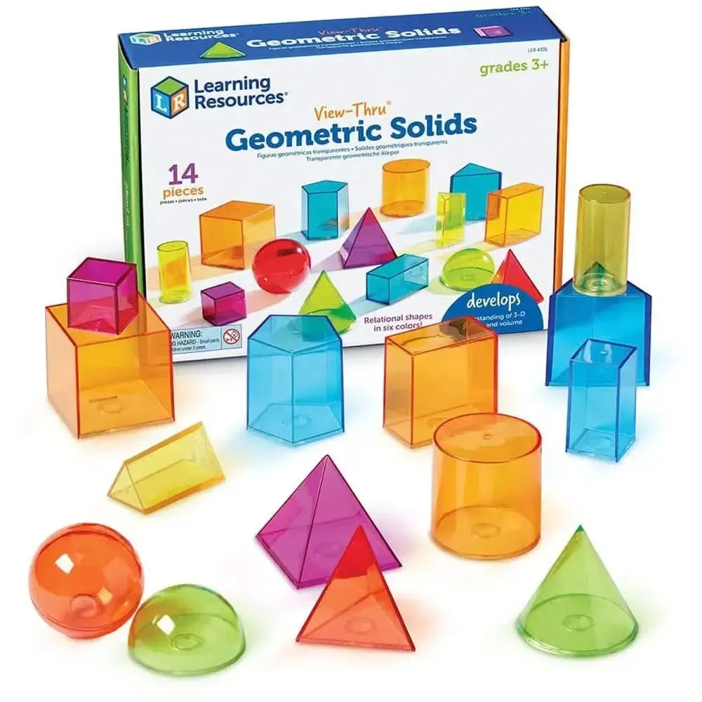 View-Thru Geometric Solids (Set of 14)-View-Thru Geometric Solids (Set of 14)