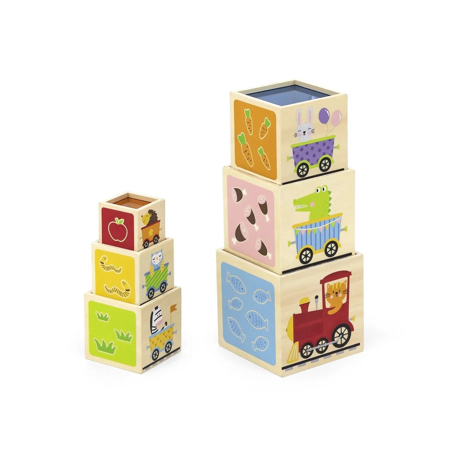 Viga Toys Wooden Nesting & Stacking Blocks-Viga Toys Wooden Nesting & Stacking Blocks