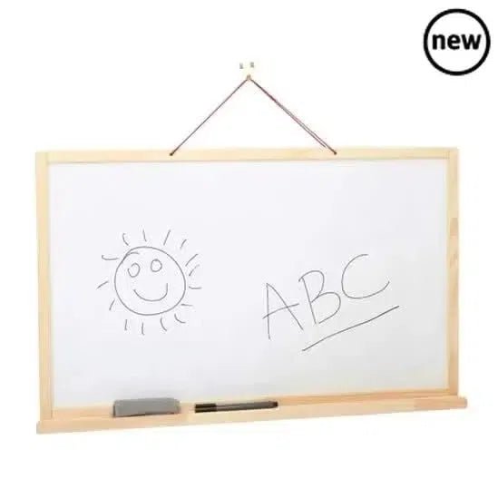 Wall Hanging Dry Wipe Board and Chalkboard Easel-Wall Hanging Dry Wipe Board and Chalkboard Easel
