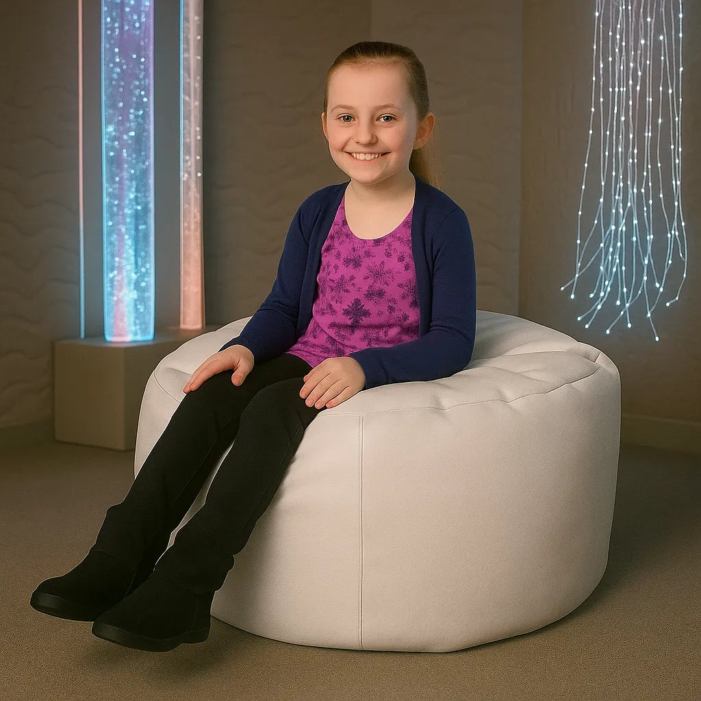 White UV Reflective Beanbag-White UV Reflective Beanbag