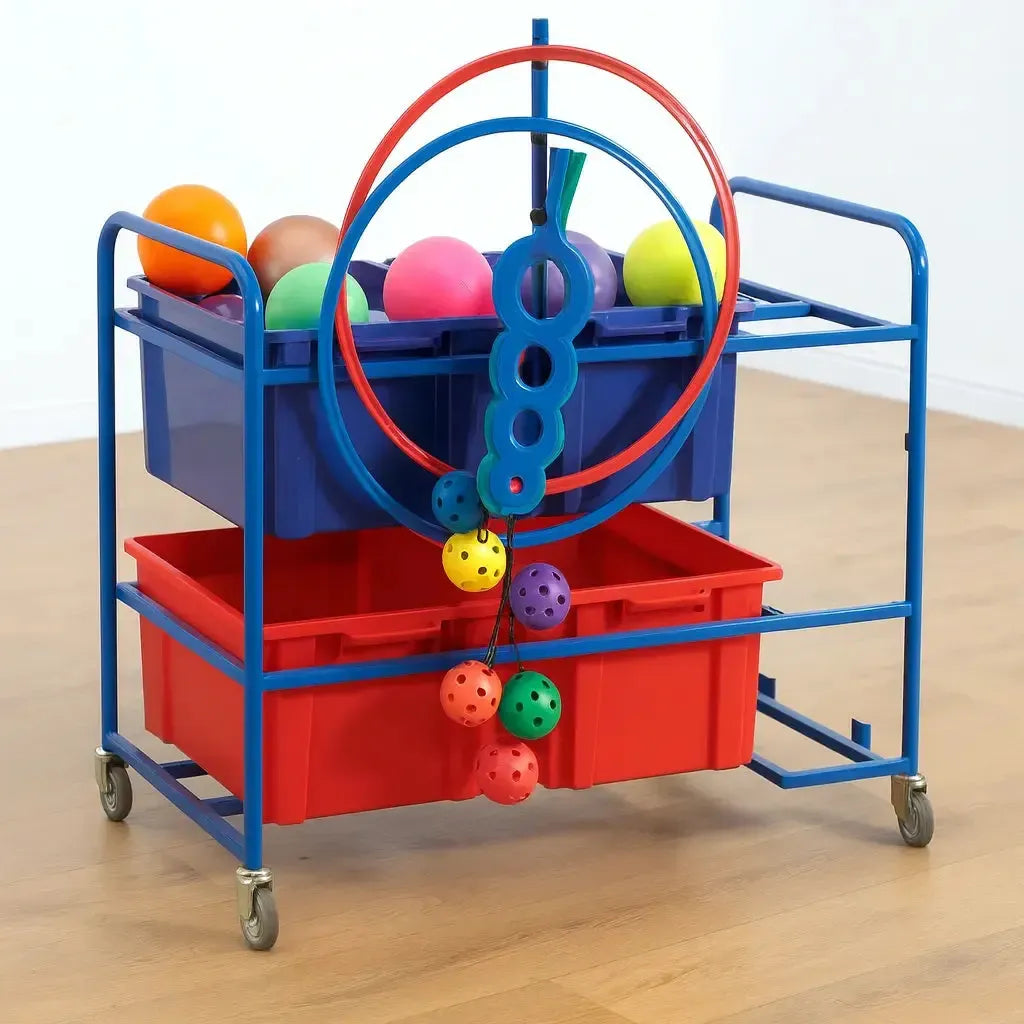 Whiteboard PE Storage Trolley-Whiteboard PE Storage Trolley