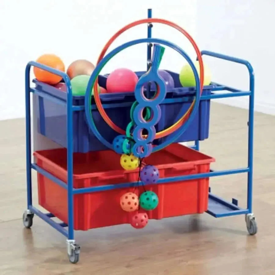 Whiteboard PE Storage Trolley-Whiteboard PE Storage Trolley
