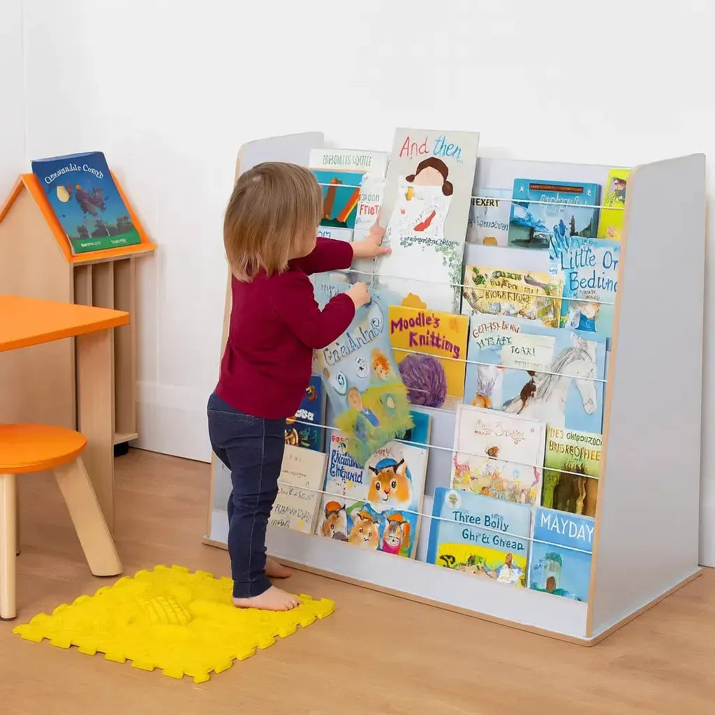 Wide Free Standing Book Display Unit-Wide Free Standing Book Display Unit