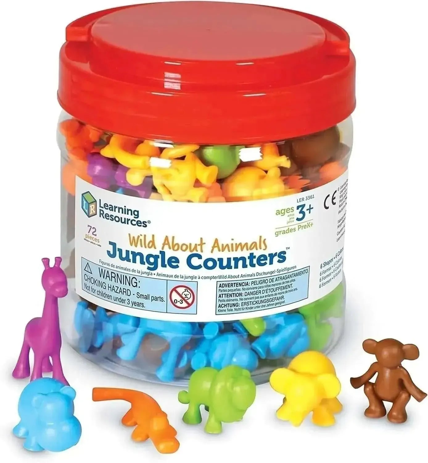 Wild About Animals Jungle Counters Set of 72-Wild About Animals Jungle Counters Set of 72