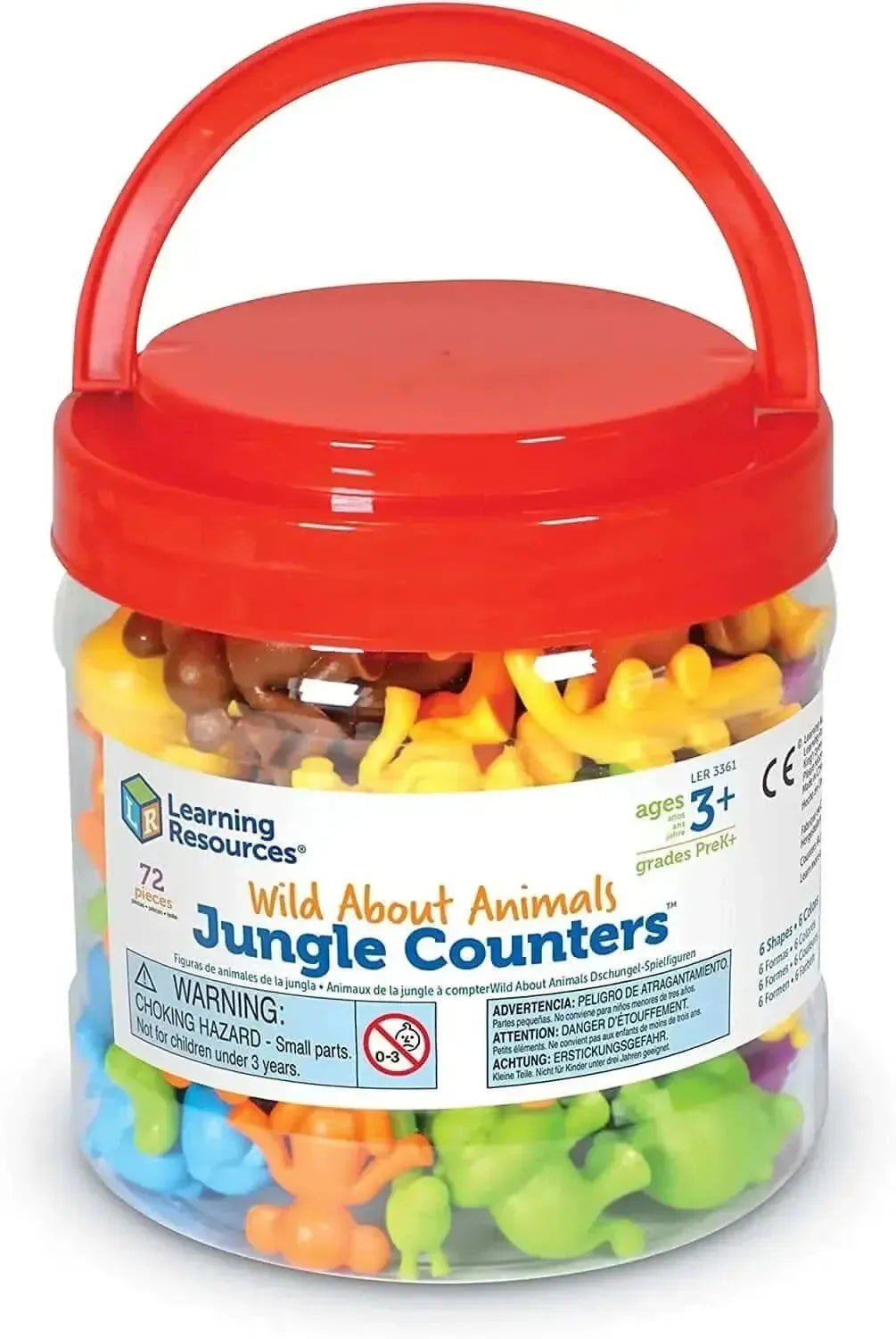 Wild About Animals Jungle Counters Set of 72-Wild About Animals Jungle Counters Set of 72