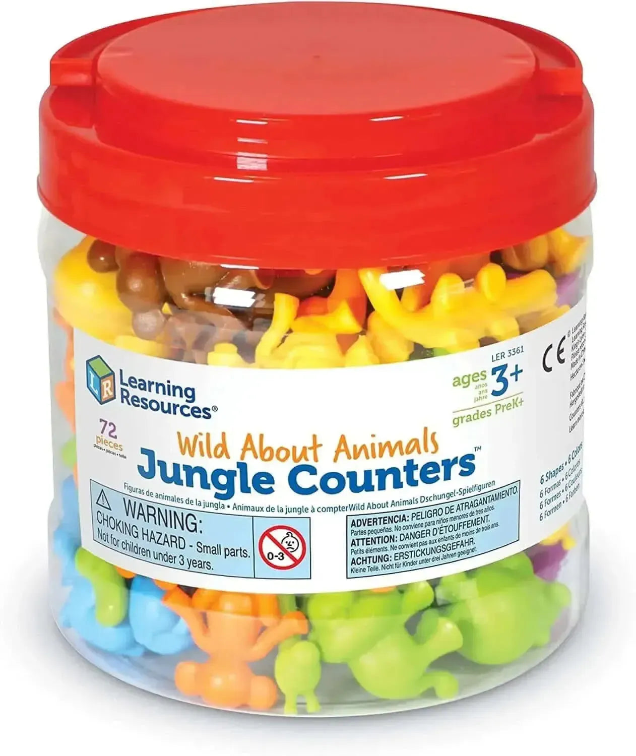Wild About Animals Jungle Counters Set of 72-Wild About Animals Jungle Counters Set of 72