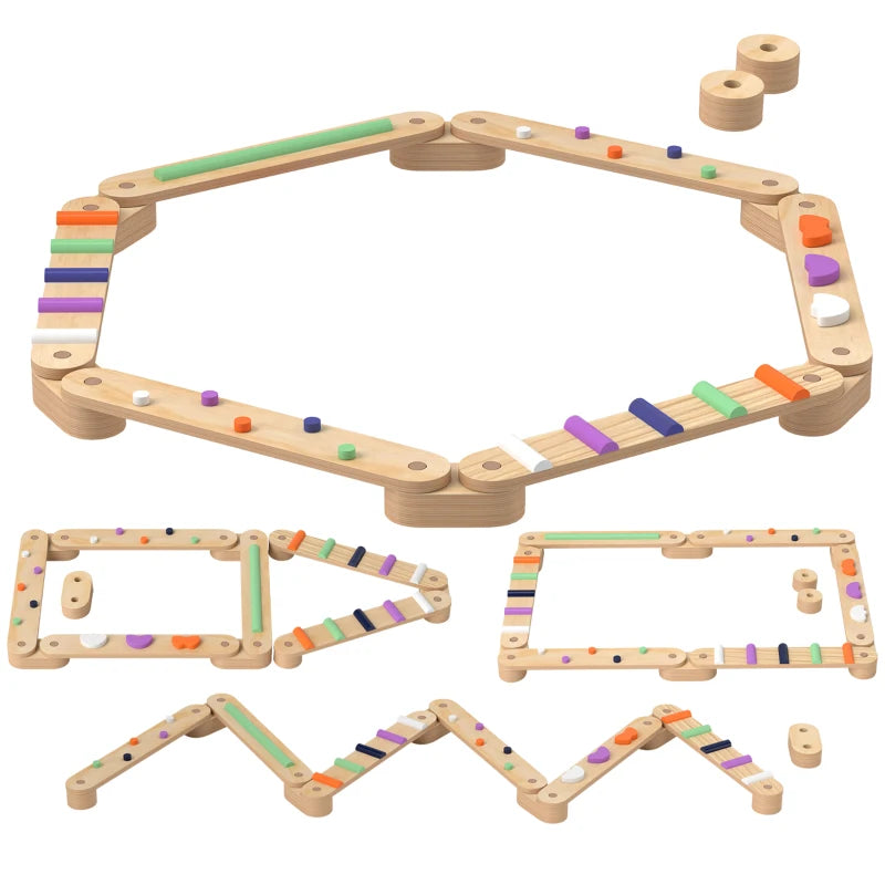 Wooden Balance Beam Set-Wooden Balance Beam Set
