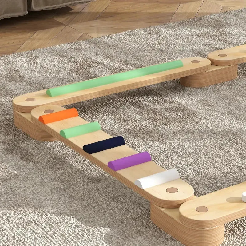 Wooden Balance Beam Set-Wooden Balance Beam Set