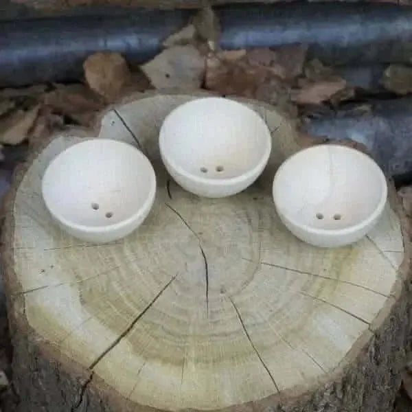Wooden Bowls Set of 3 (70mm dia)-Wooden Bowls Set of 3 (70mm dia)