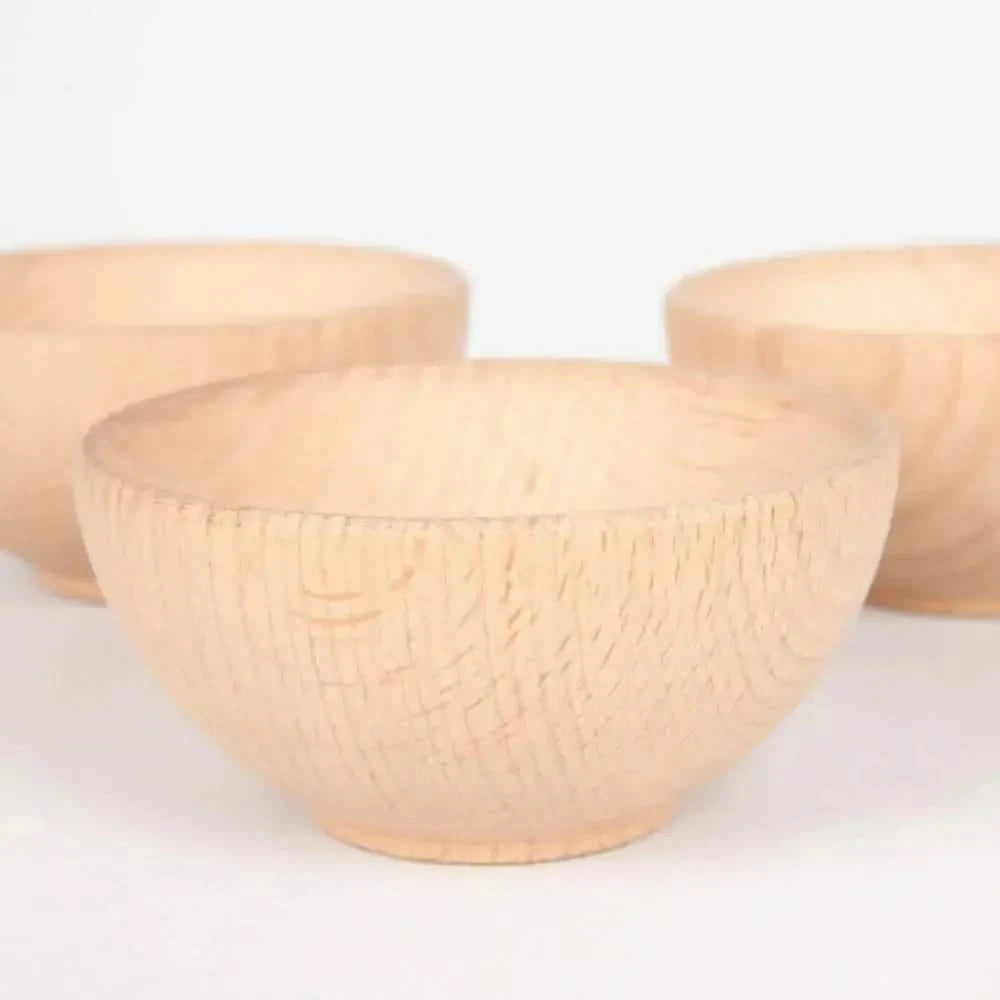 Wooden Bowls Set of 3 (70mm dia)-Wooden Bowls Set of 3 (70mm dia)