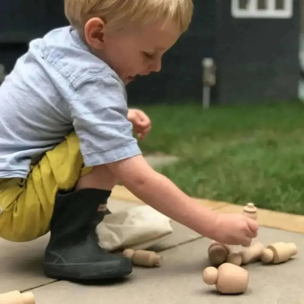 Wooden Community Figures - Pk10-Wooden Community Figures - Pk10