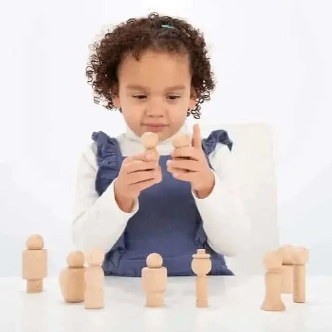 Wooden Community Figures - Pk10-Wooden Community Figures - Pk10