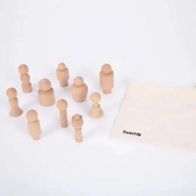 Wooden Community Figures - Pk10-Wooden Community Figures - Pk10