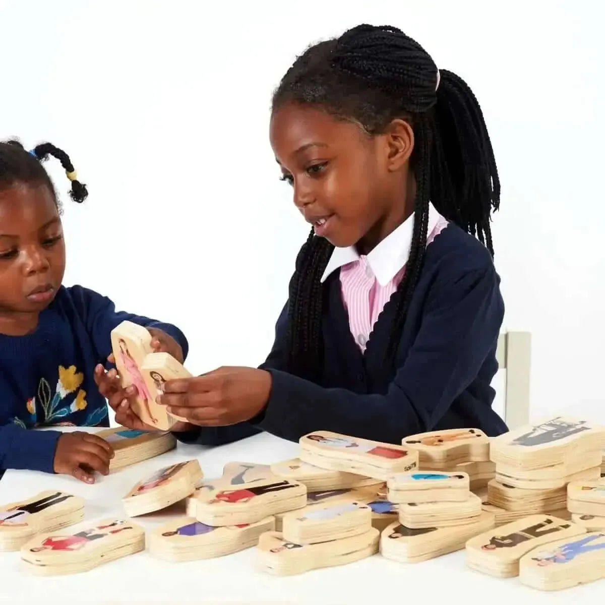 Wooden Community People Blocks-Wooden Community People Blocks
