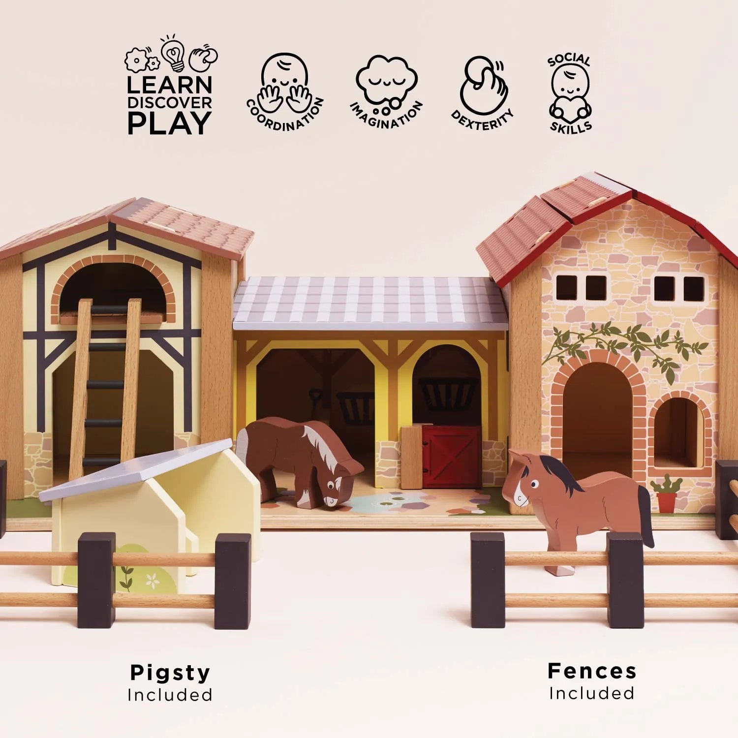Wooden Farmyard Stables-Wooden Farmyard Stables