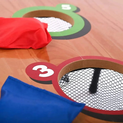 Wooden Foldable Bean Toss Bag Game Set-Wooden Foldable Bean Toss Bag Game Set