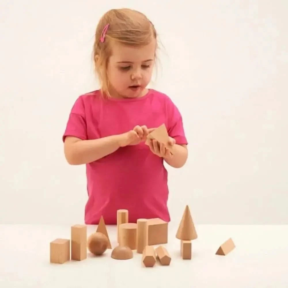 Wooden Geometric Solids - Pk15-Wooden Geometric Solids - Pk15