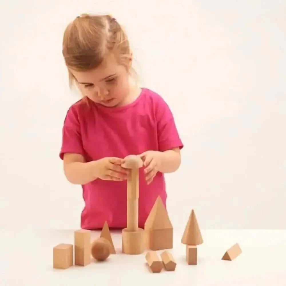 Wooden Geometric Solids - Pk15-Wooden Geometric Solids - Pk15