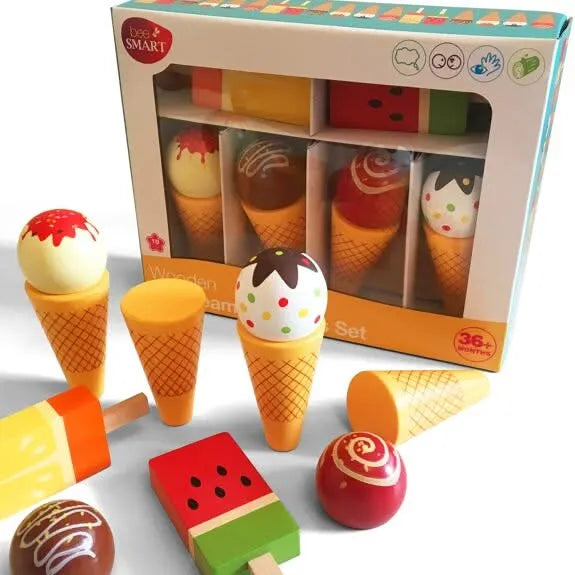 Wooden ice cream set-Wooden ice cream set