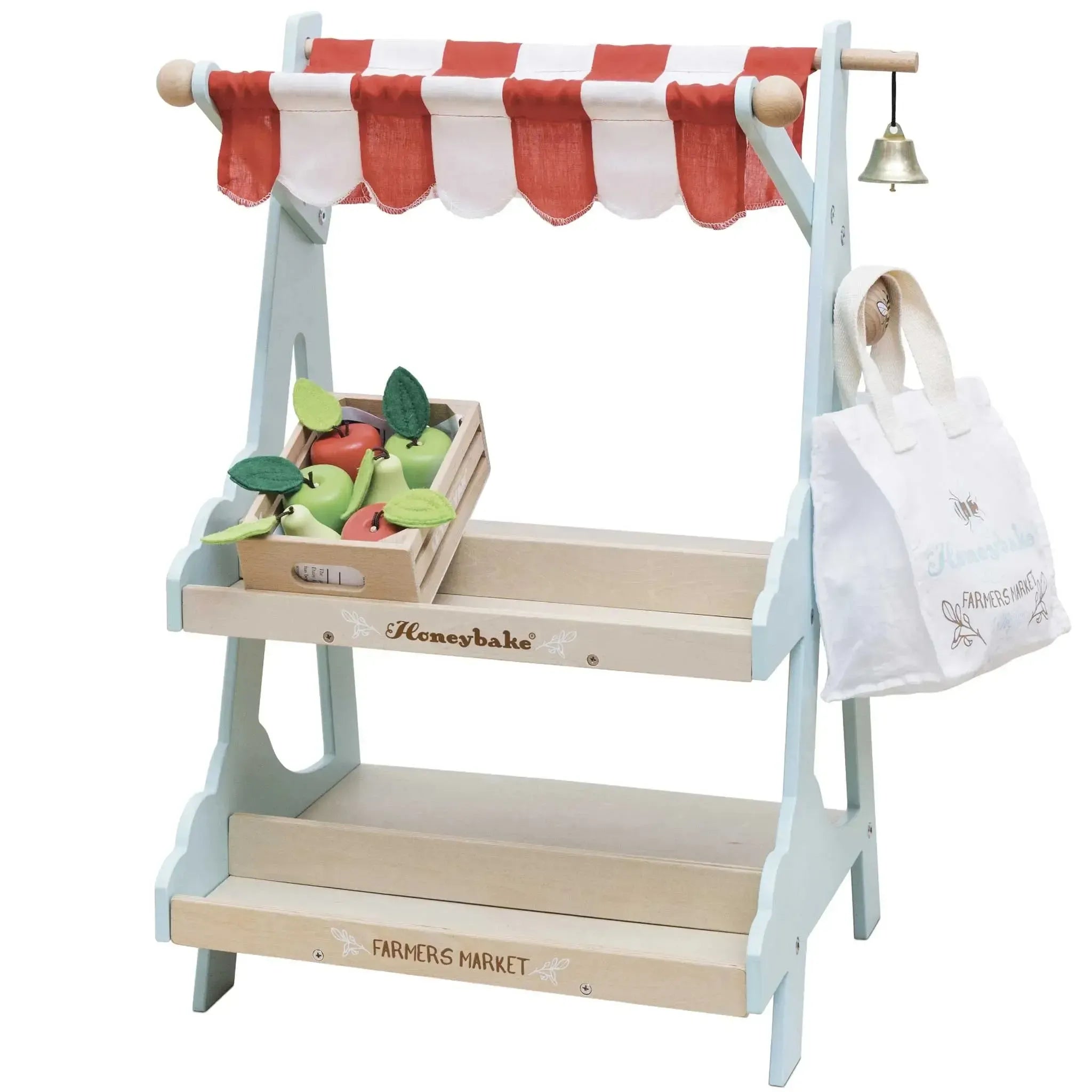 Wooden Market Stall & Fruit Play Food Crate-Wooden Market Stall & Fruit Play Food Crate