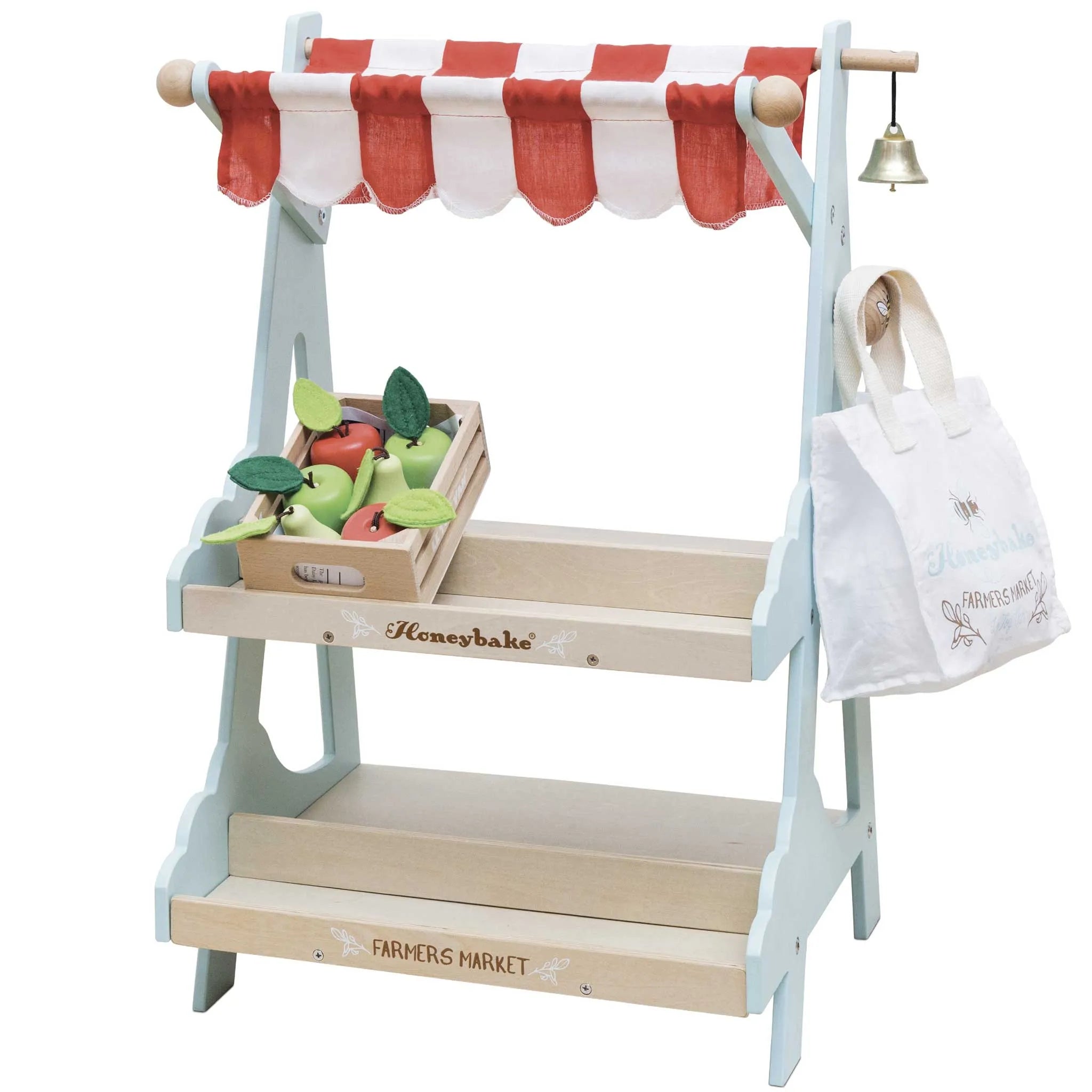 Wooden Market Stall & Fruit Play Food Crate-Wooden Market Stall & Fruit Play Food Crate