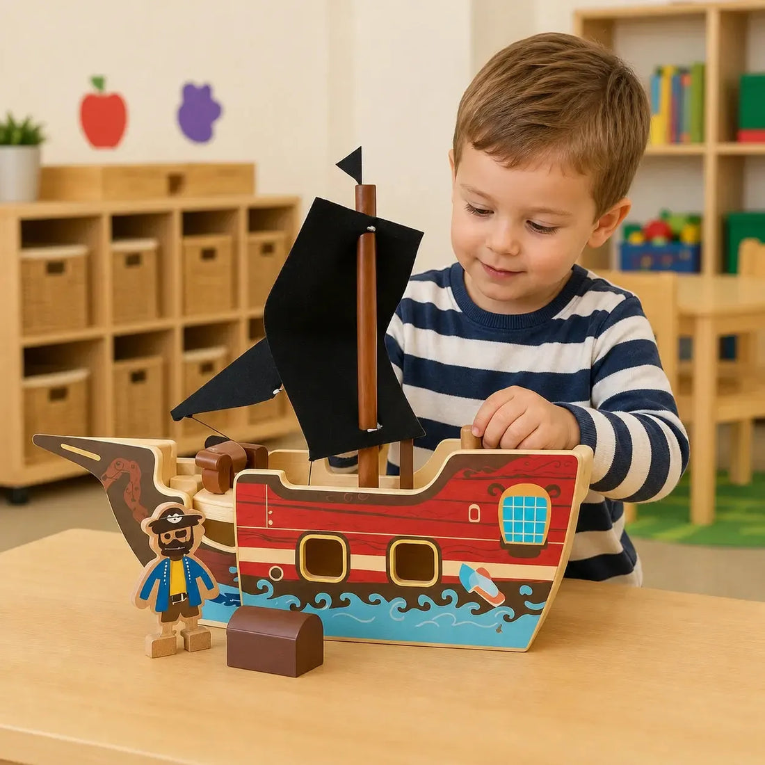 Wooden Pirate Ship-Wooden Pirate Ship