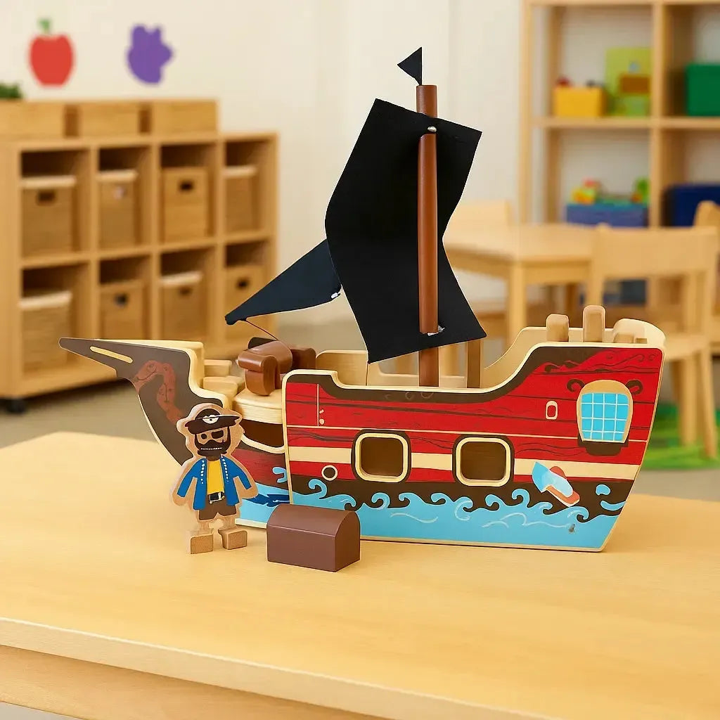 Wooden Pirate Ship-Wooden Pirate Ship