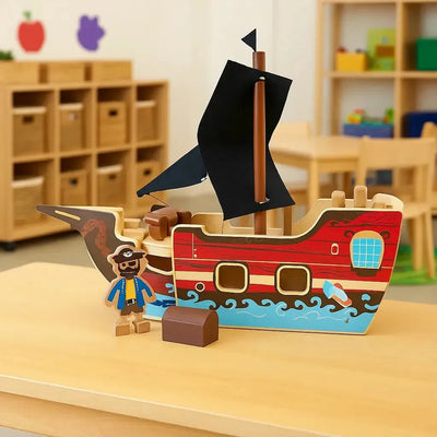 Wooden Pirate Ship-Wooden Pirate Ship