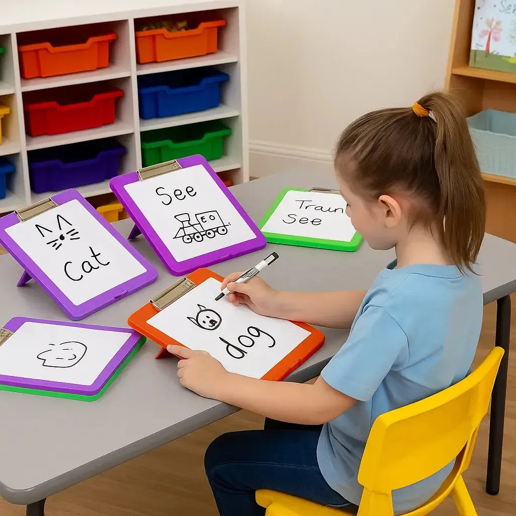 Writing Slant Boards Rainbow Set of 6-Writing Slant Boards Rainbow Set of 6