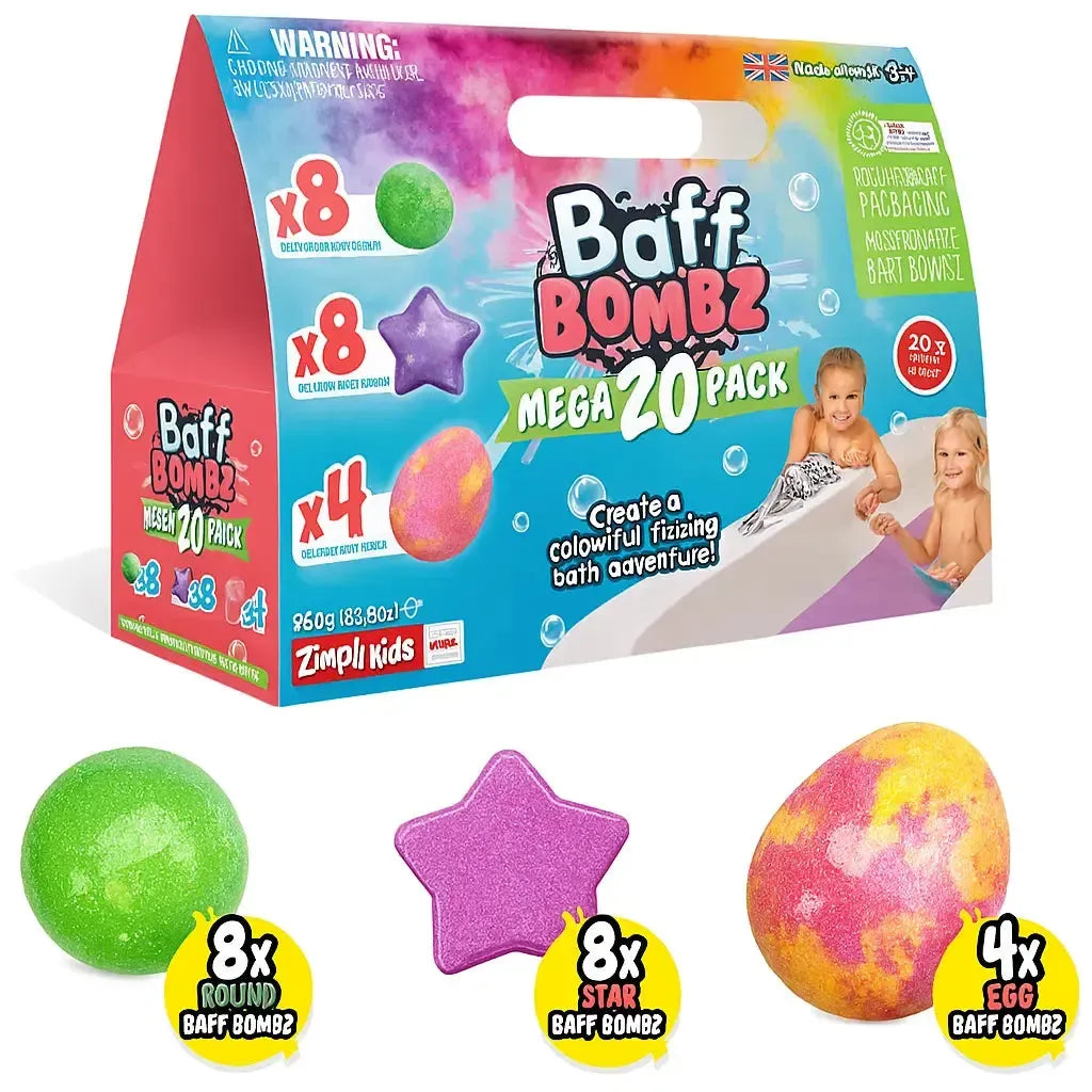 Zimpli Kids Baff Bombz Mega 20 Pack-Zimpli Kids Baff Bombz Mega 20 Pack